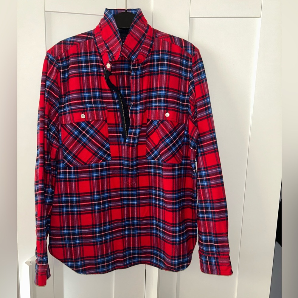 J.Crew Factory Flannel Quarter Zip
